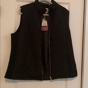 NWT Cambridge Black Vest